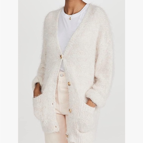NWOT Free People Nevermind Cardigan in Crème Brulee - Picture 9 of 13